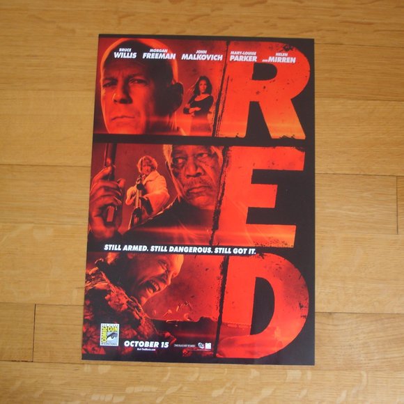 2/$12: RED Movie Poster Bruce Willis 11.5 x 17 - Picture 1 of 1